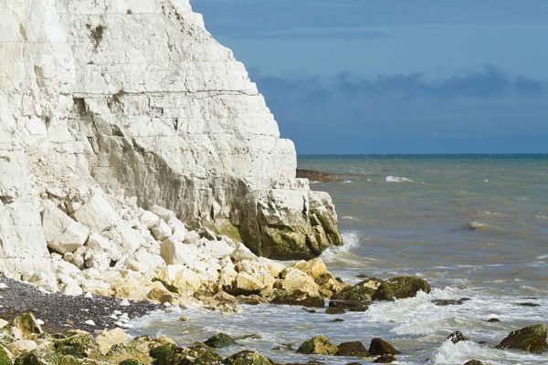 View of the cliffs below Saltdean, East Sussex