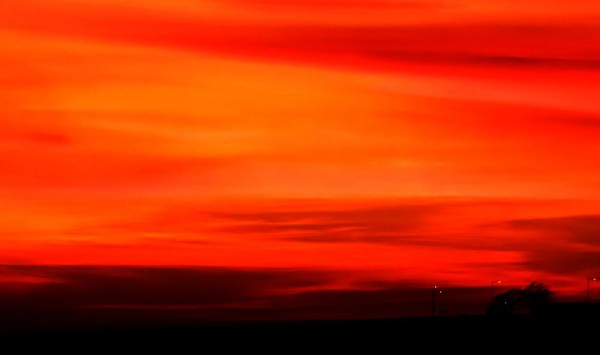sunset over woodingdean