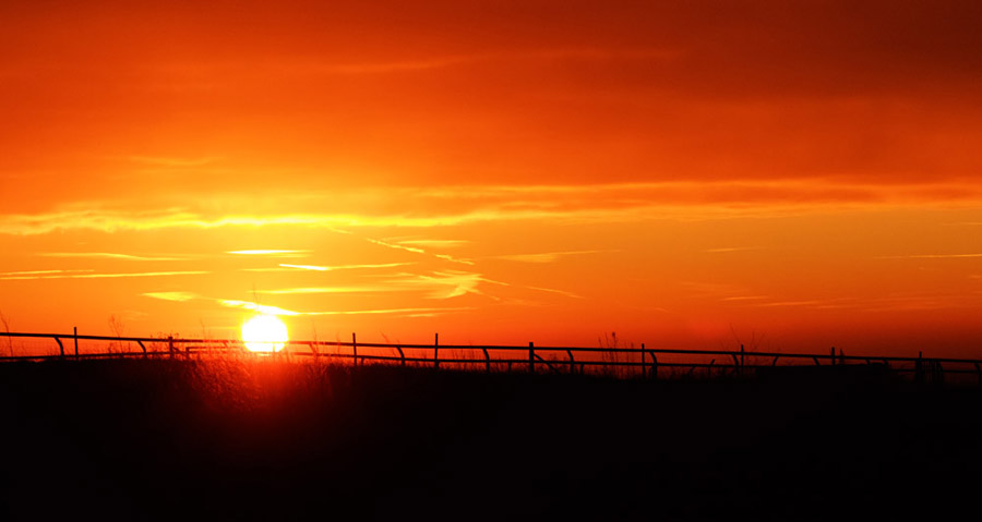 Sunrise at Sheepcote Valley, Brighton